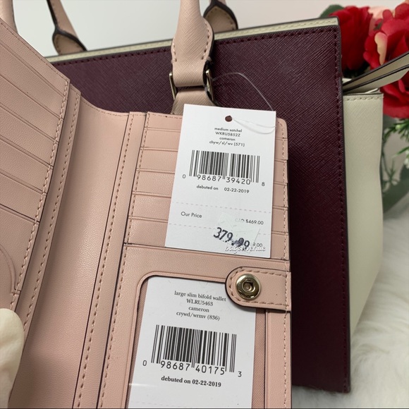 Kate spade Cameron medium satchel bifold wallet - Picture 5 of 8